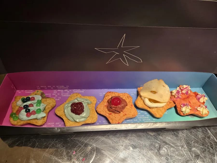 Row of five cookies from the Glow with Pride collection