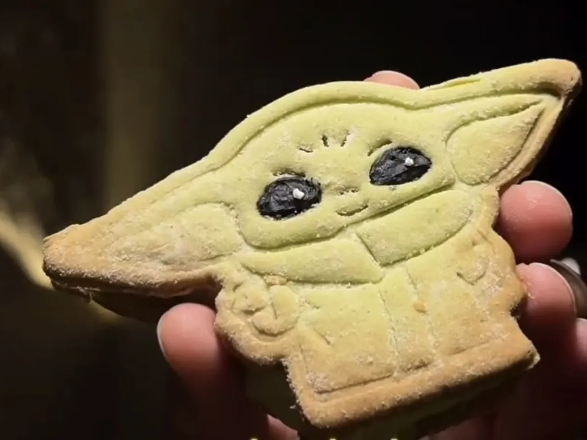 Grogu-shaped cookie from the May the Force BE You collection